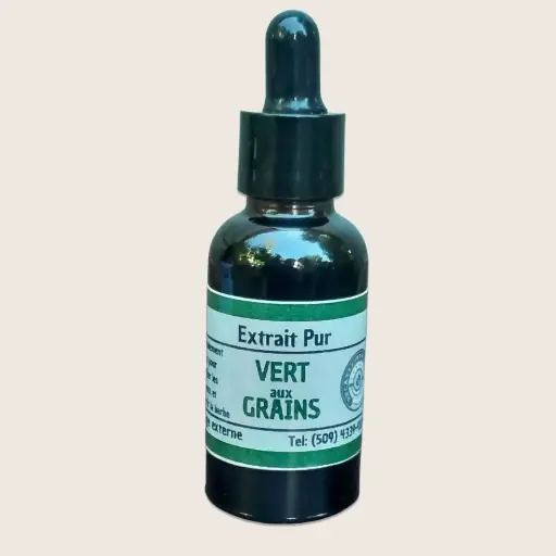 Extrait pur VERT aux GRAINS
